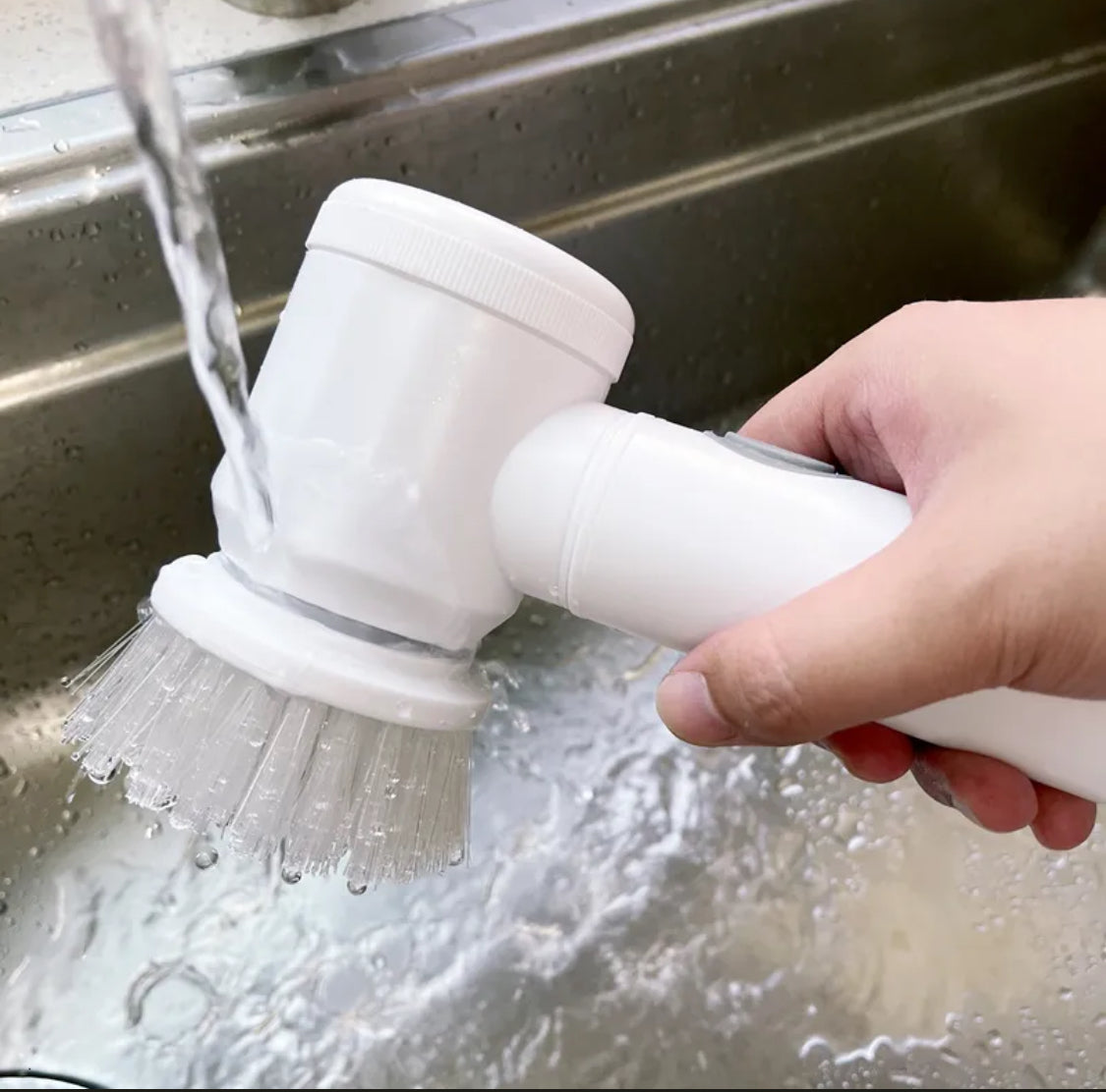 Electric Spin Scrubber - Shower Scrubber,Bathroom Scrubber Electric,for Cleaning Tub, Floor, Tile, Window, Sink, Kitchen Cleaning with 6 Electric Cleaning Brush Head